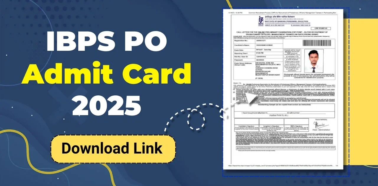 IBPS PO Admit Card 2025 — Complete guide to download, check and prepare